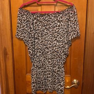 VENUS LEOPARD SWIM COVER UP